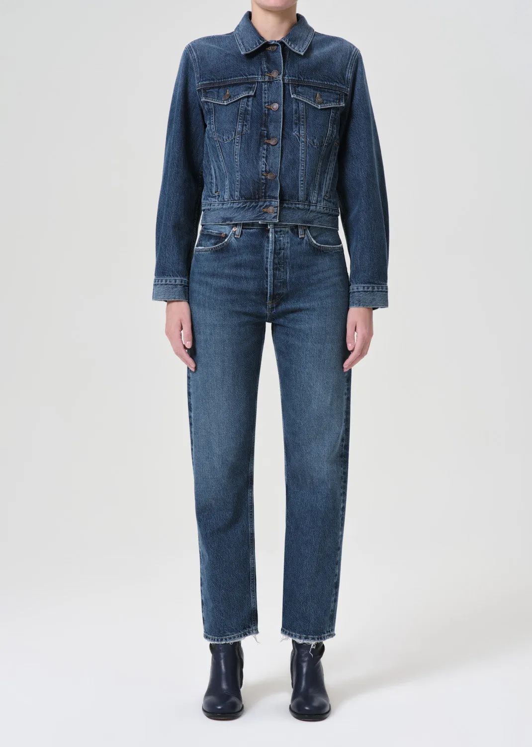 90's Pinch Waist High Rise Straight in Range sold by Agolde