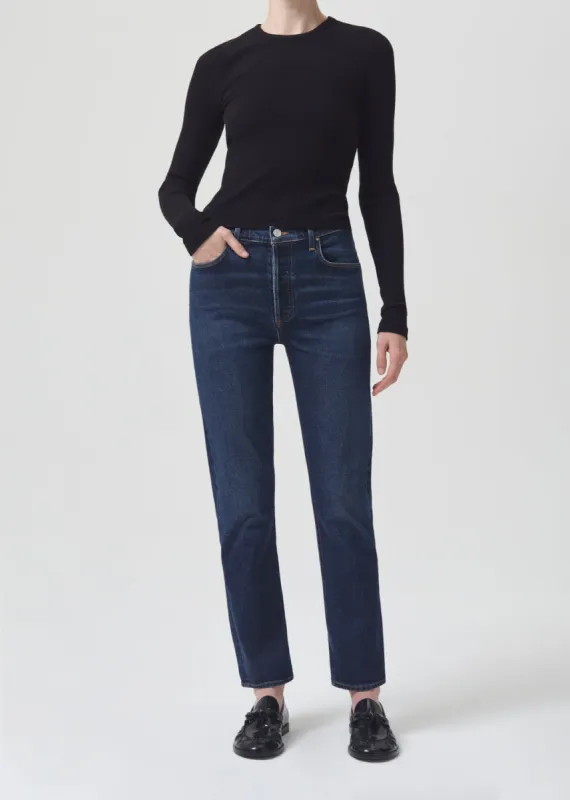 Riley Long High Rise Straight (Stretch) in Divided sold by Agolde