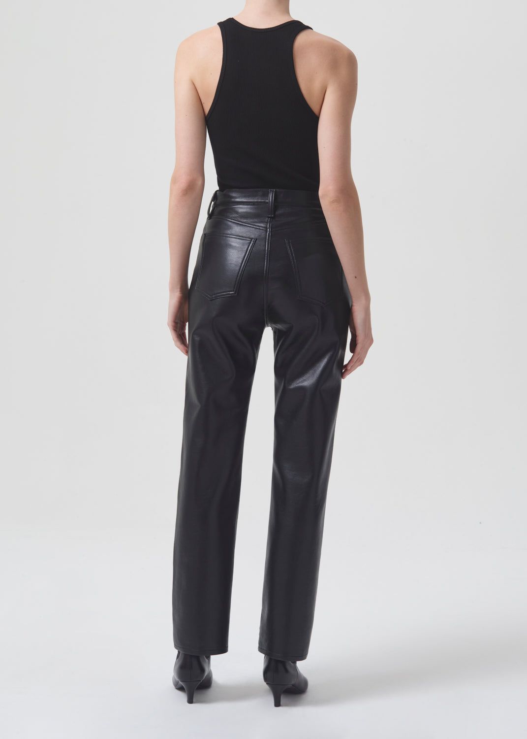Recycled Leather 90's Pinch Waist in Detox sold by Agolde product image thumbnail 2