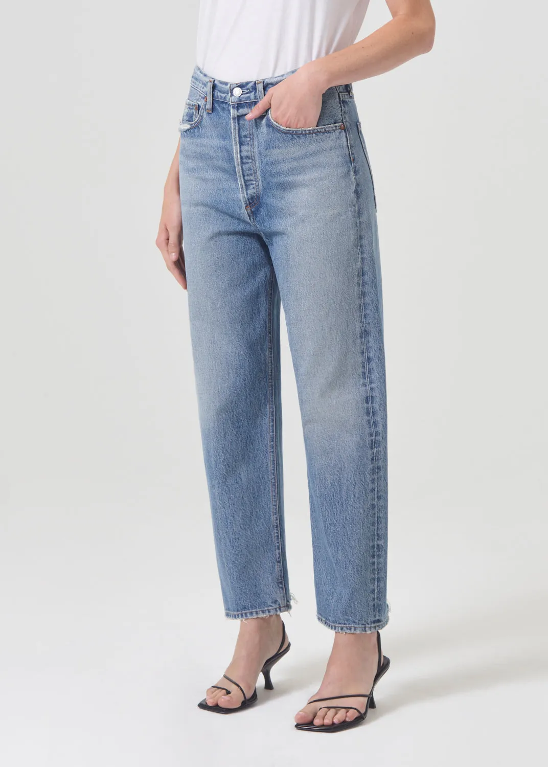 90's Crop Mid Rise Straight in Hooked sold by Agolde product image thumbnail 4