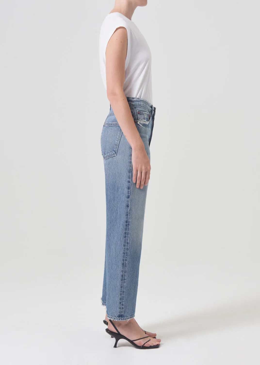 90's Crop Mid Rise Straight in Hooked sold by Agolde product image thumbnail 3