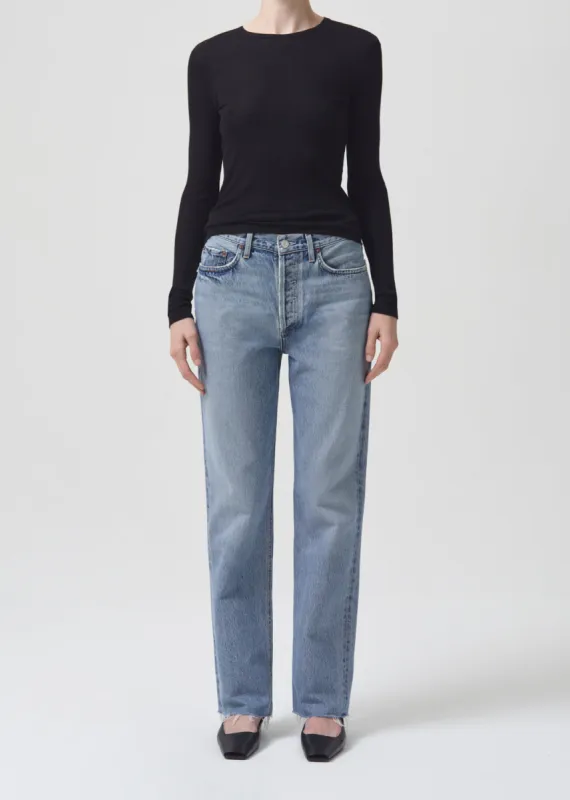 Lana Mid Rise Straight in Sway sold by Agolde