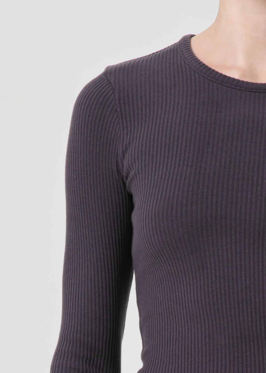 Alma Shrunken Crewneck in Shade sold by Agolde product image thumbnail 4