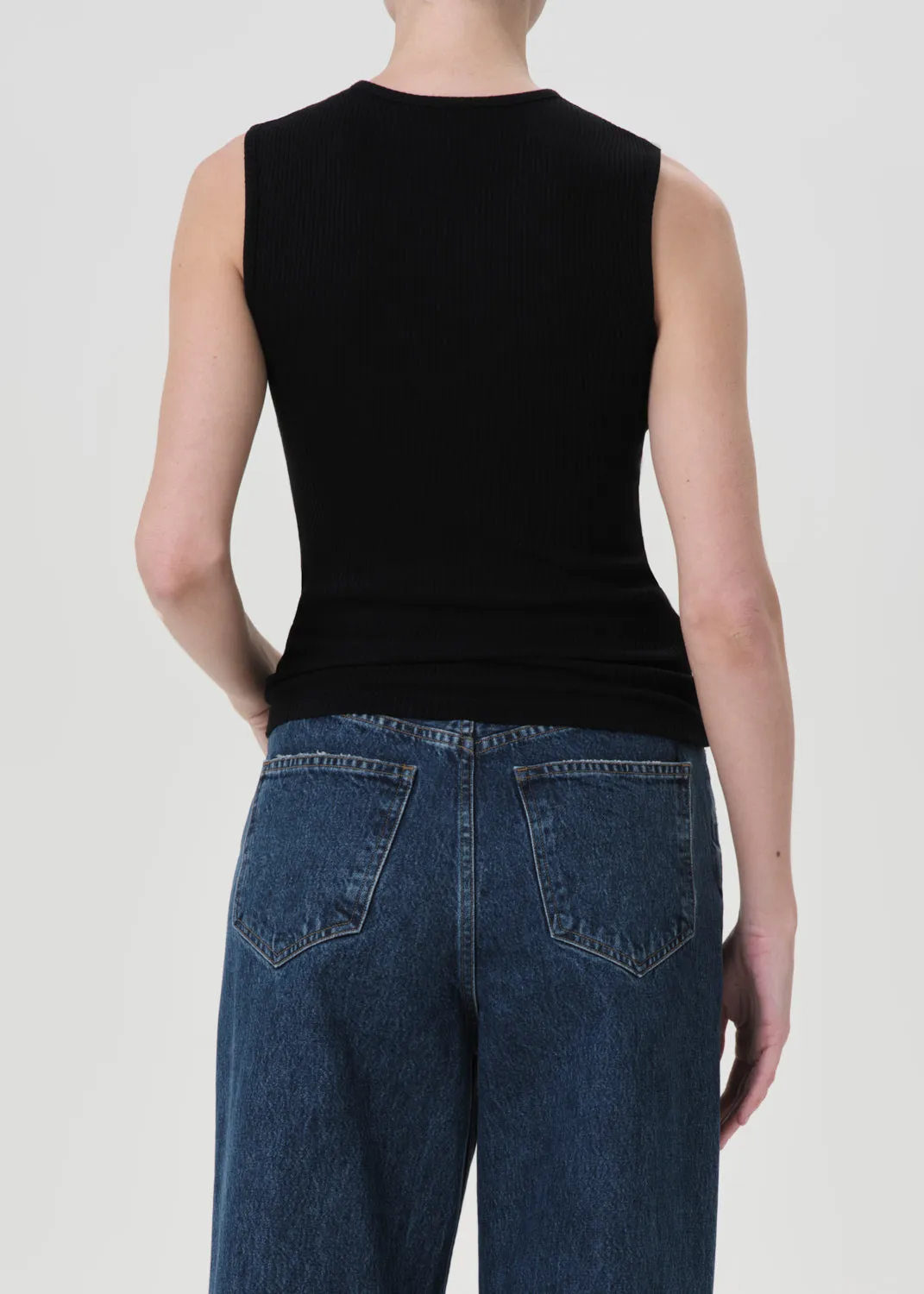 Binx Tank in Black sold by Agolde product image thumbnail 3