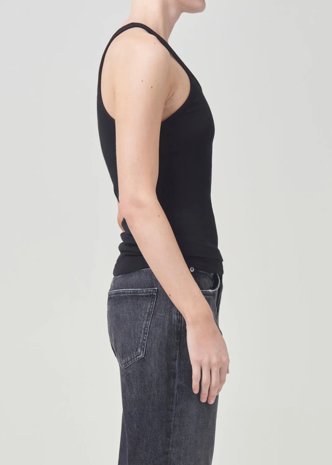 Zane Tank in Black sold by Agolde product image thumbnail 2