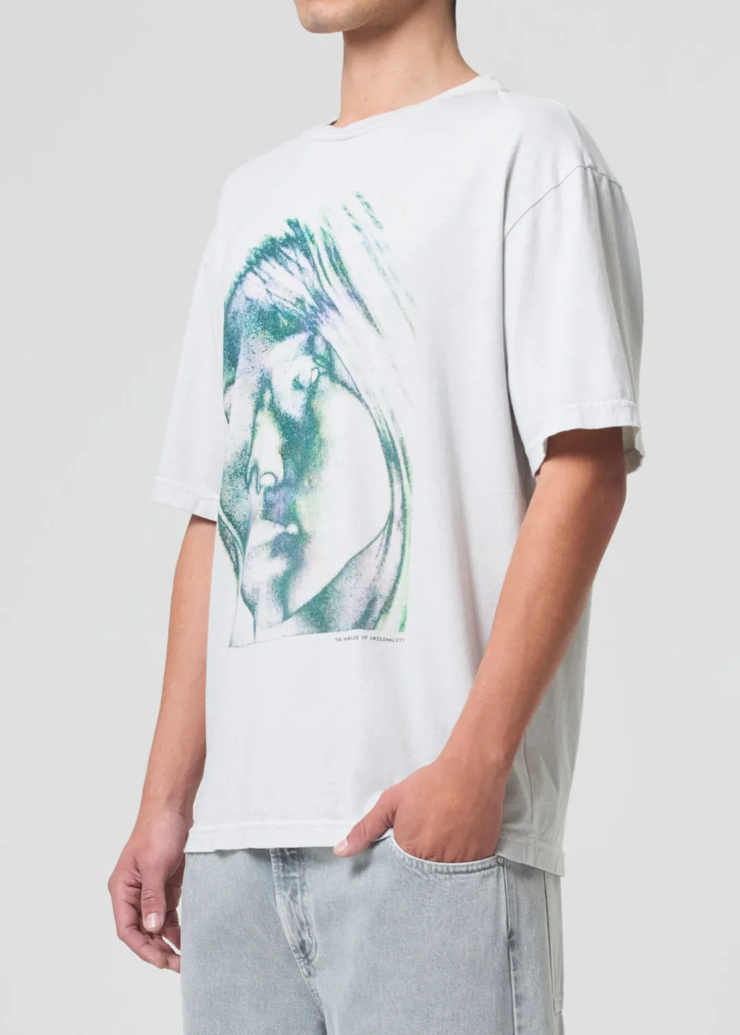 Sumner Tee (Kim) in Ice Cabbage sold by Agolde product image thumbnail 5