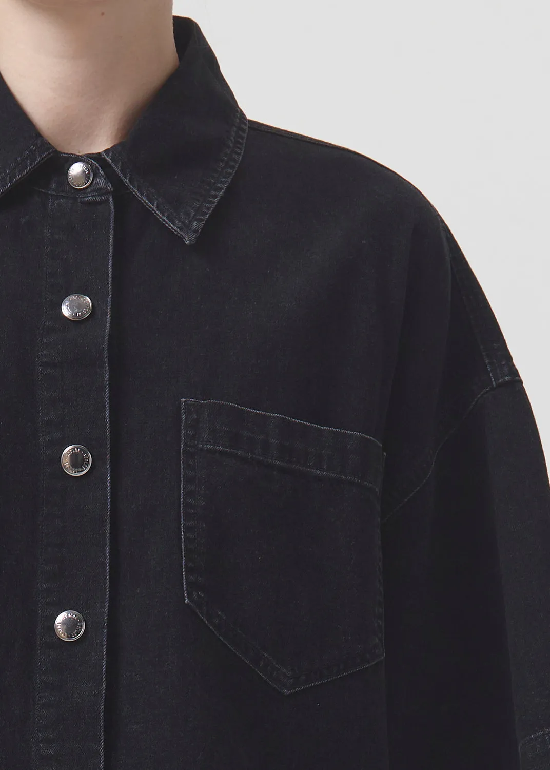 Rona Box Shirt in Intense sold by Agolde product image thumbnail 5