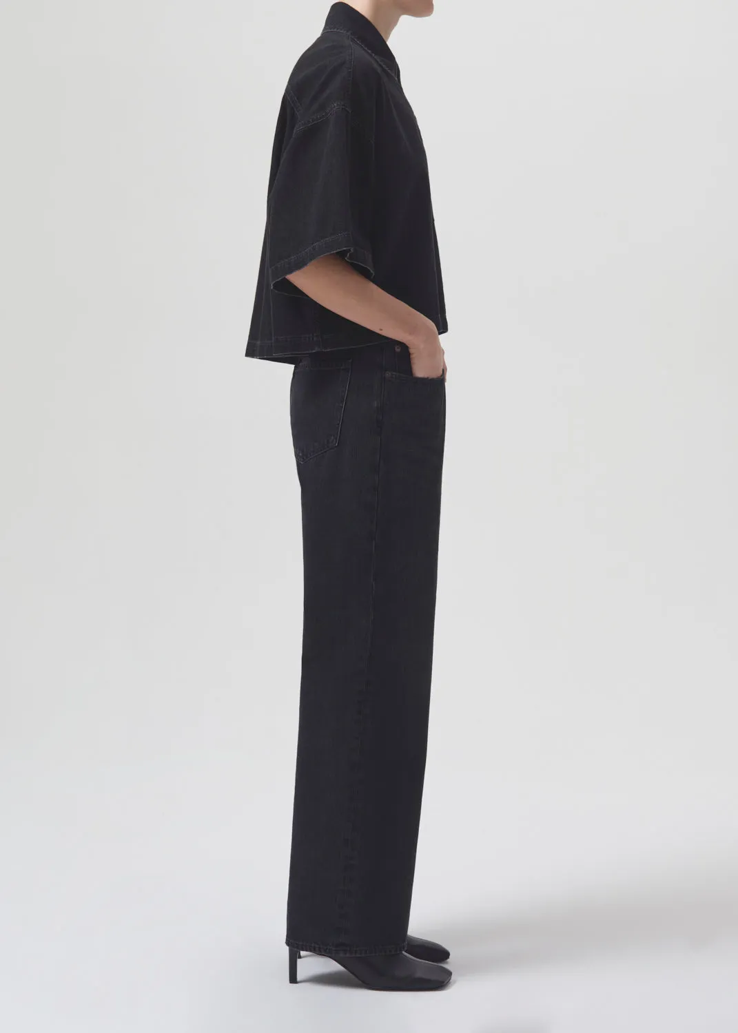 Rona Box Shirt in Intense sold by Agolde product image thumbnail 3