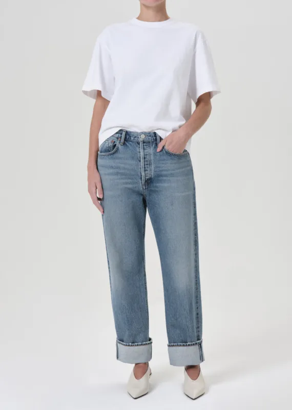 Fran Low Slung Straight in Invention sold by Agolde