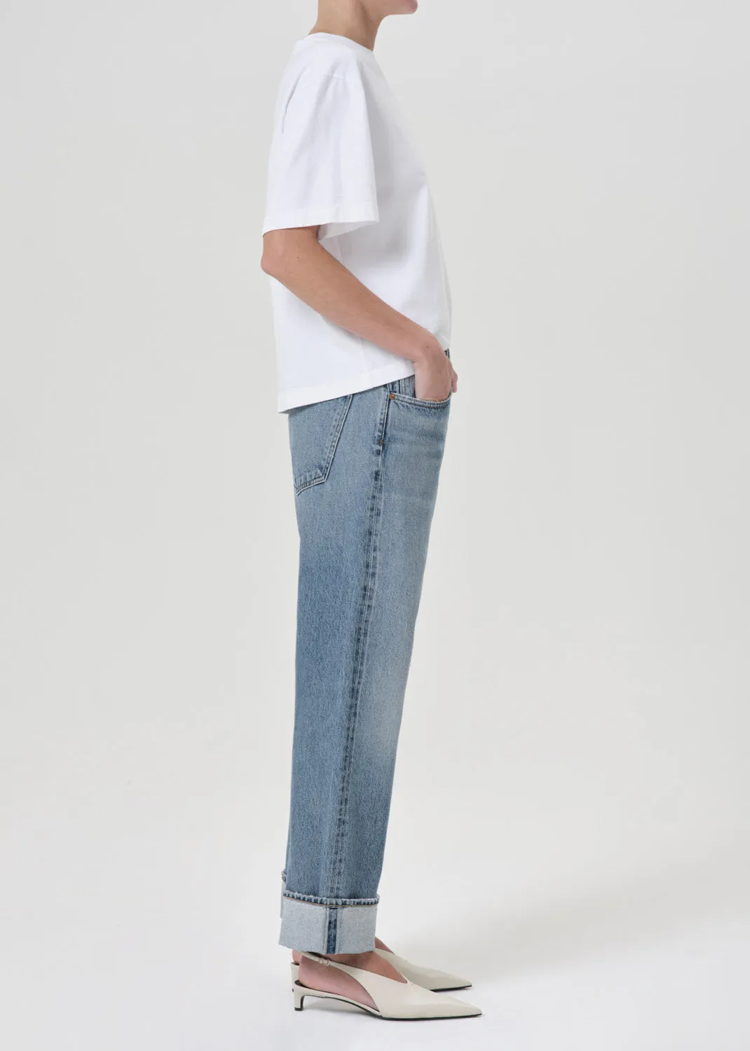 Fran Low Slung Straight in Invention sold by Agolde product image thumbnail 3