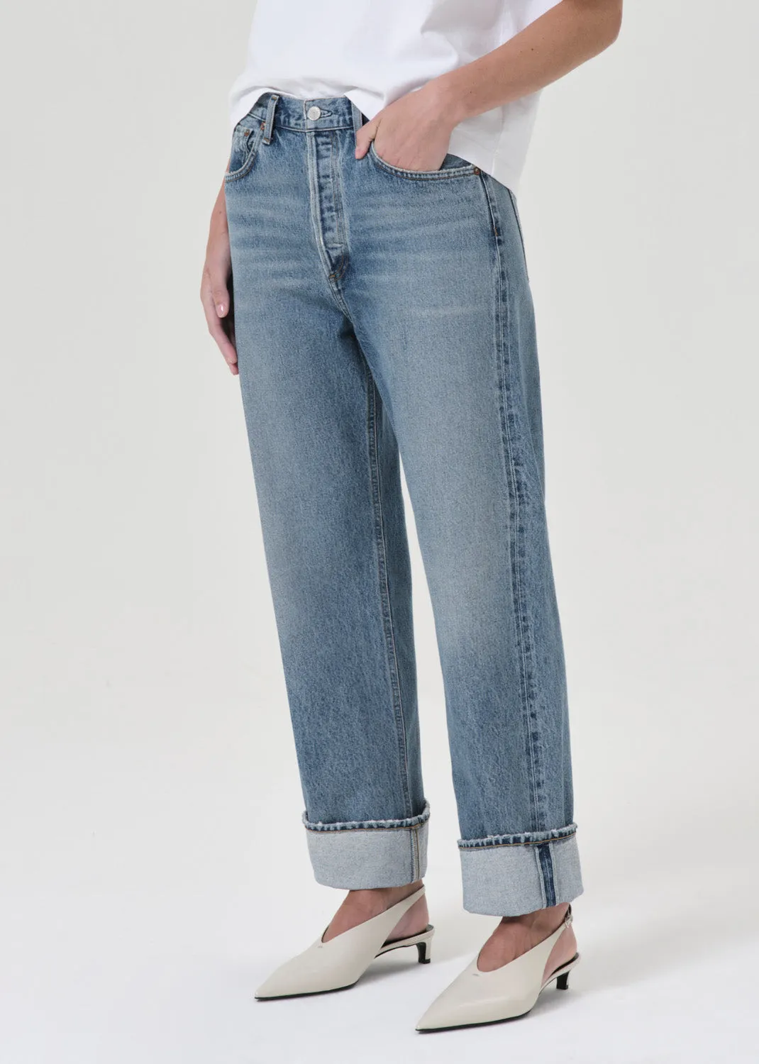 Fran Low Slung Straight in Invention sold by Agolde product image thumbnail 5