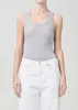 Maria Bodysuit in Grey Heather sold by Agolde