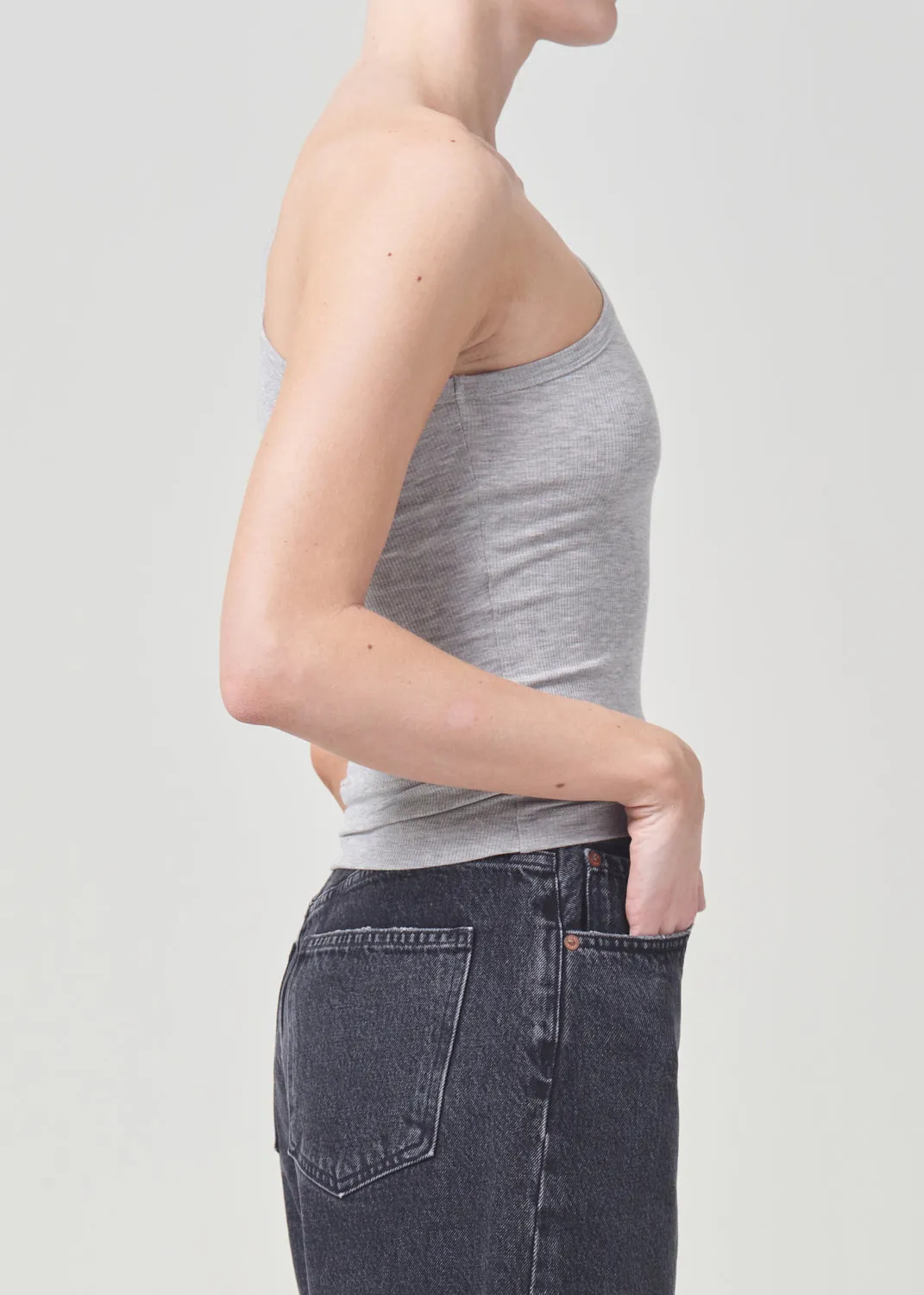 Brita Tank in Grey Heather sold by Agolde product image thumbnail 2