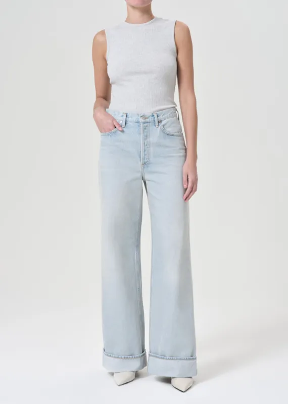 Dame High Rise Wide Leg in Revive sold by Agolde