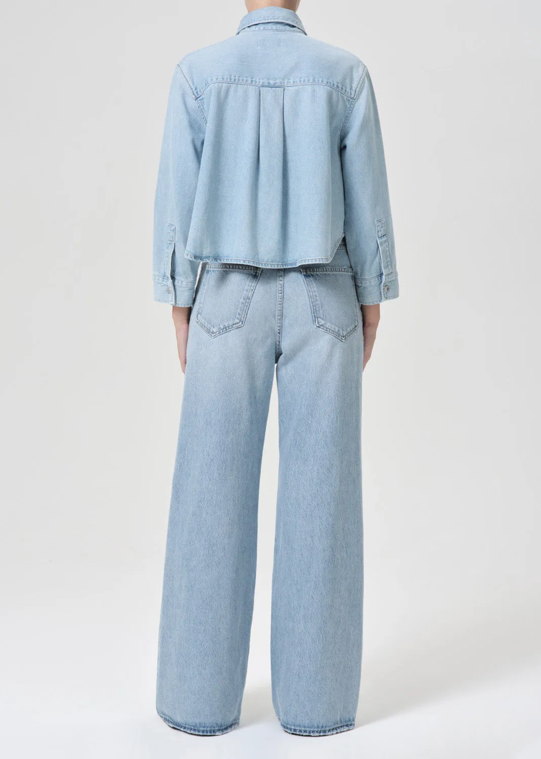 Dame High Rise Wide Leg No Cuff in Conflict sold by Agolde product image thumbnail 2