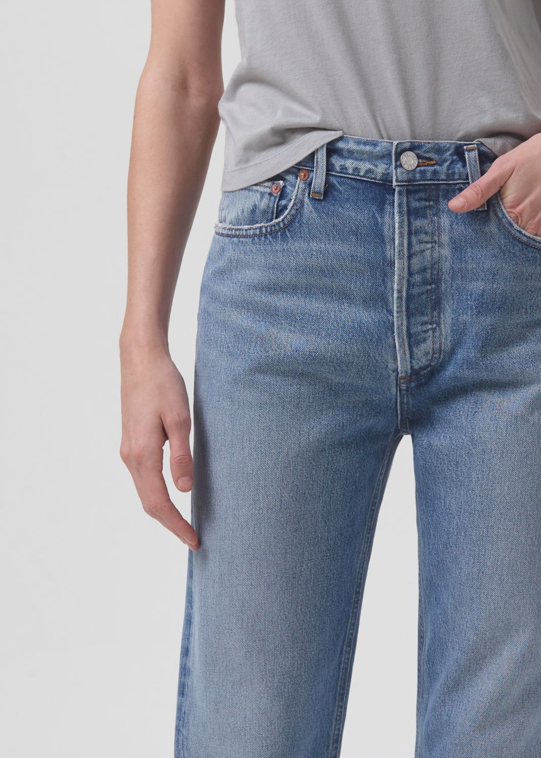 90's Pinch Waist High Rise Straight in Soul sold by Agolde product image thumbnail 4