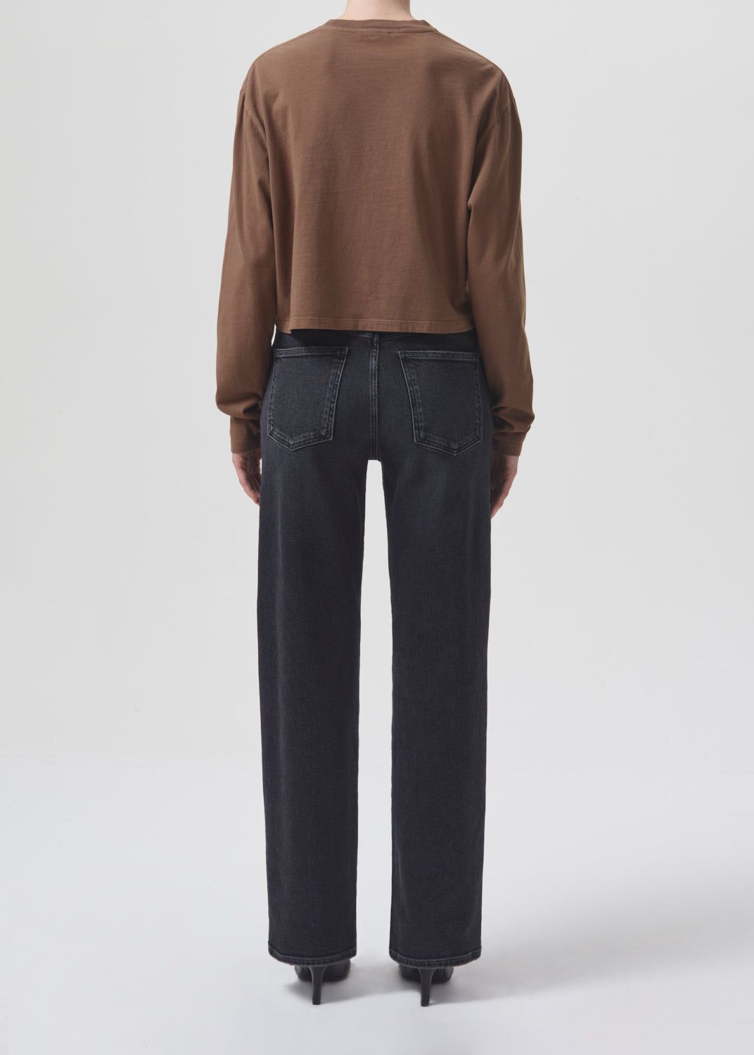 Mason Crop Tee in Mouse sold by Agolde product image thumbnail 2