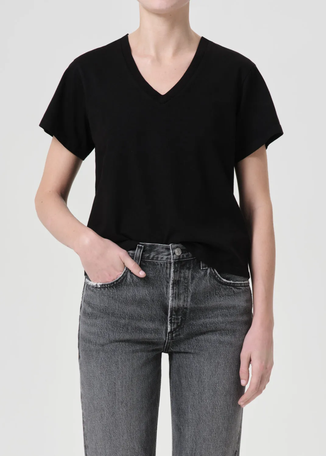 Jones T-Shirt in Black sold by Agolde