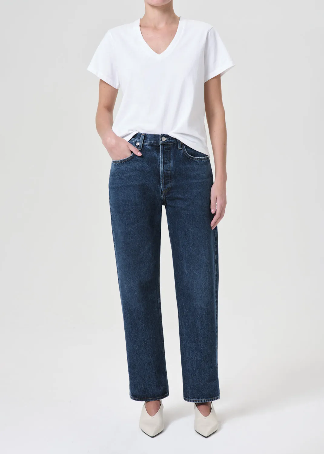 Fran Low Slung Straight in Enamour sold by Agolde product image thumbnail 5