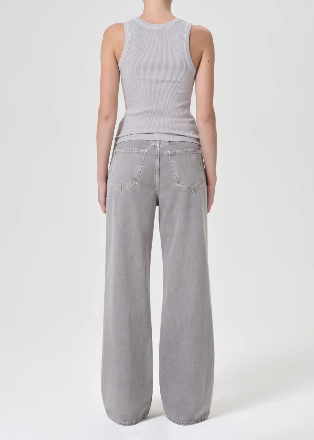 Dame High Rise Wide Leg No Cuff in Owl sold by Agolde product image thumbnail 3