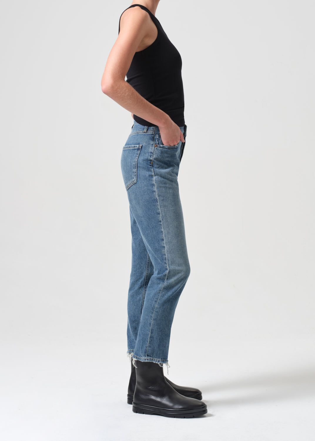 Riley High Rise Straight Crop in Collective sold by Agolde product image thumbnail 3