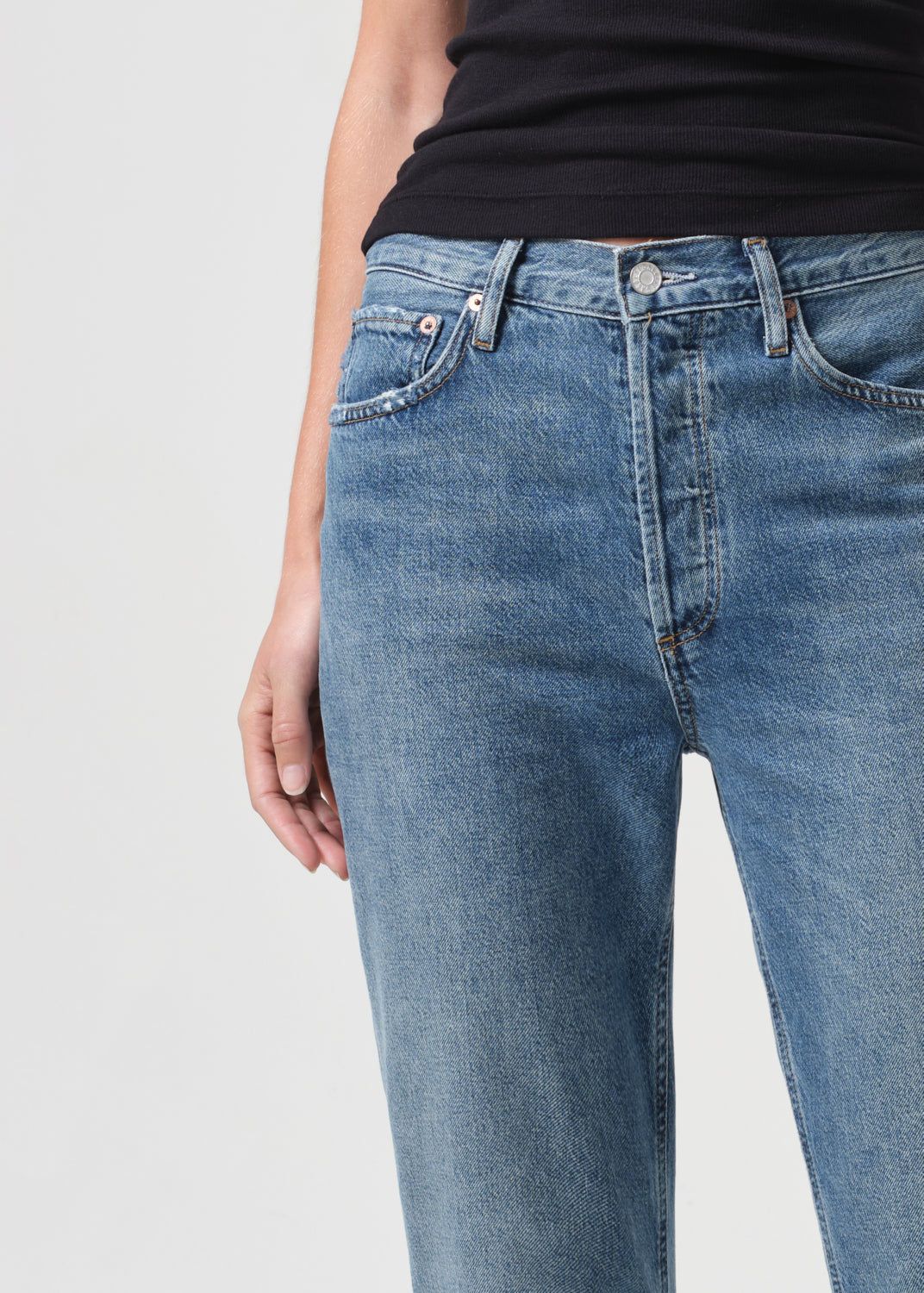 Riley High Rise Straight Crop in Collective sold by Agolde product image thumbnail 5