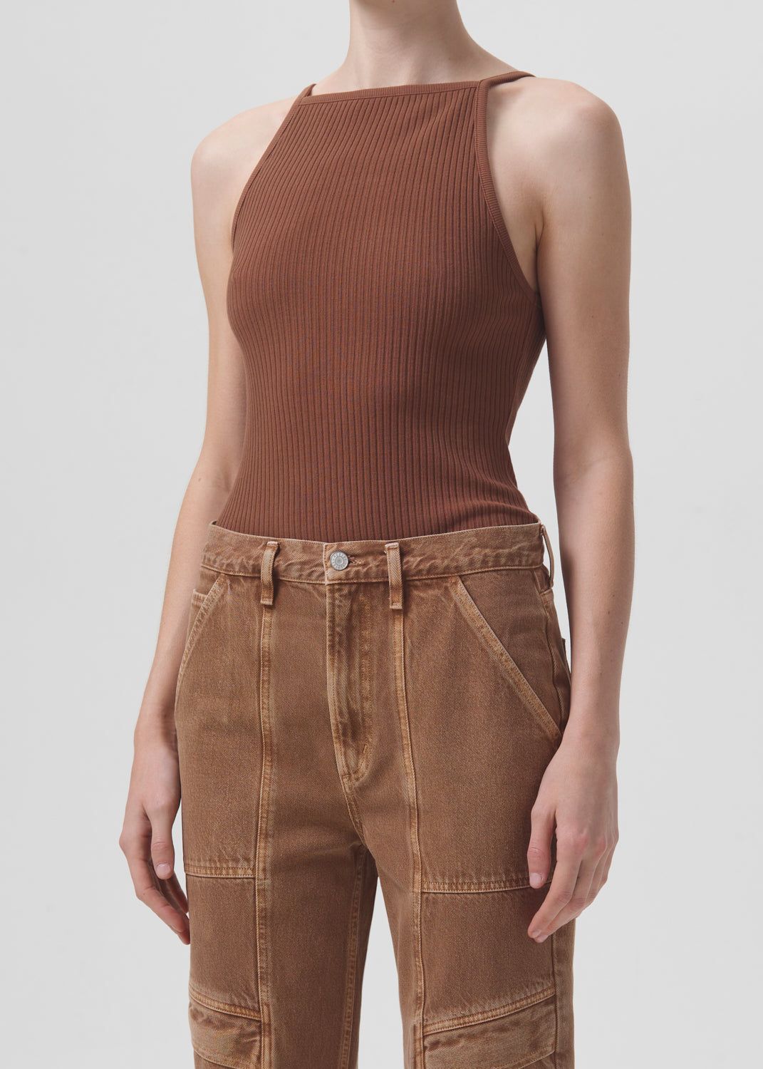 Mina Tank in Beeswax sold by Agolde product image thumbnail 5