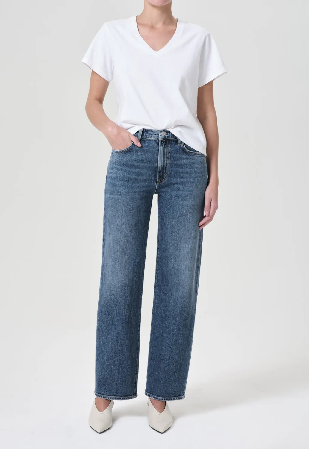Harper Straight Jean (Stretch) in Fix sold by Agolde