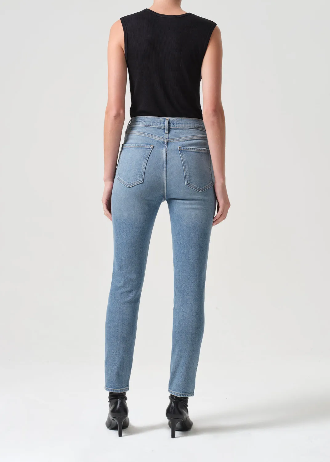 Nico High Rise Slim Fit (Stretch) in Helm sold by Agolde product image thumbnail 2