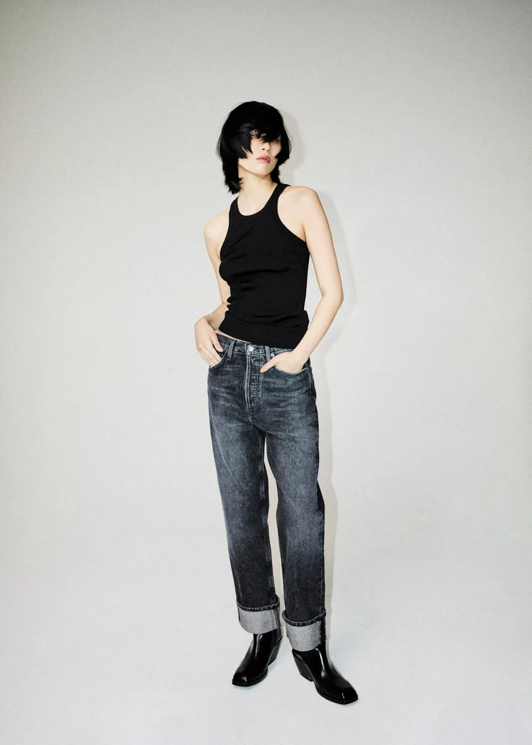 Fran Low Slung Straight in Ditch sold by Agolde product image thumbnail 2