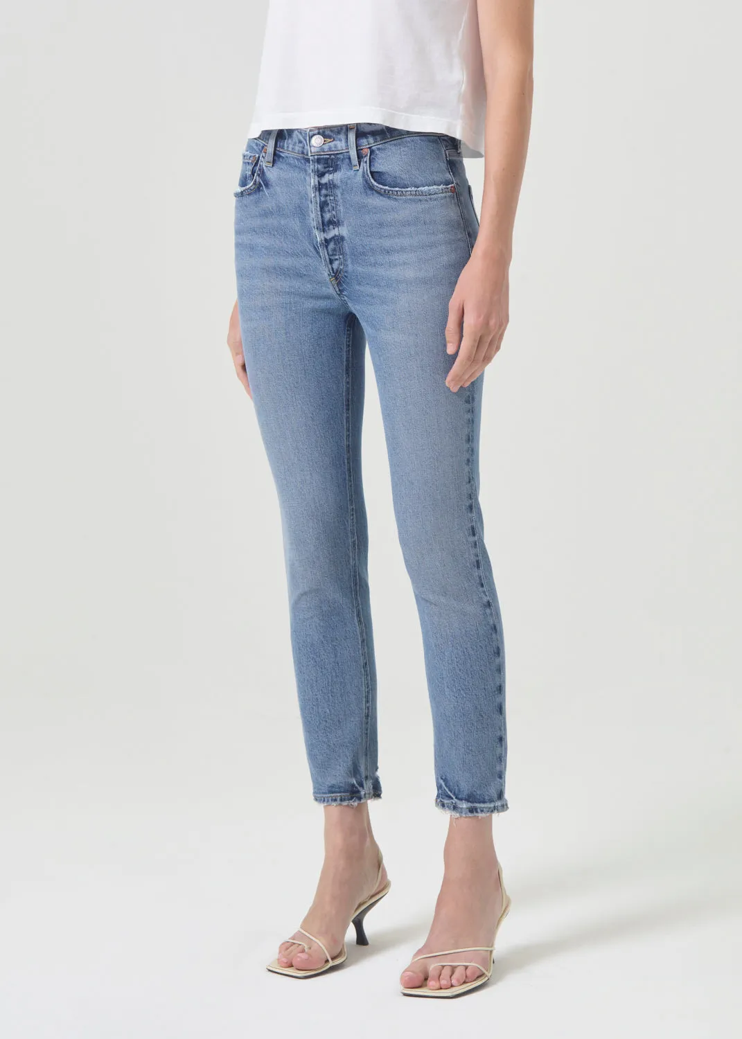 Nico High Rise Slim Fit (STRETCH) in Blame sold by Agolde product image thumbnail 4
