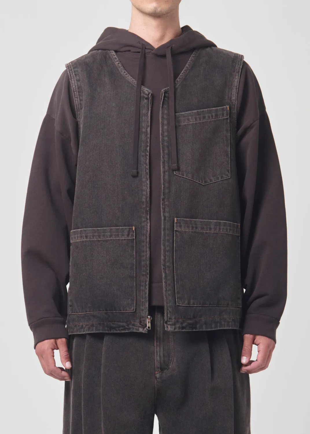 Ogden Vest in Umber sold by Agolde product image thumbnail 3