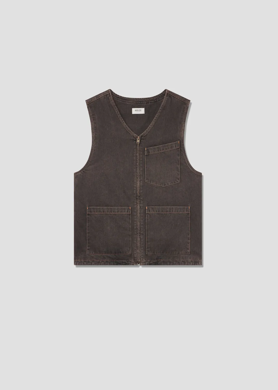 Ogden Vest in Umber sold by Agolde product image thumbnail 2