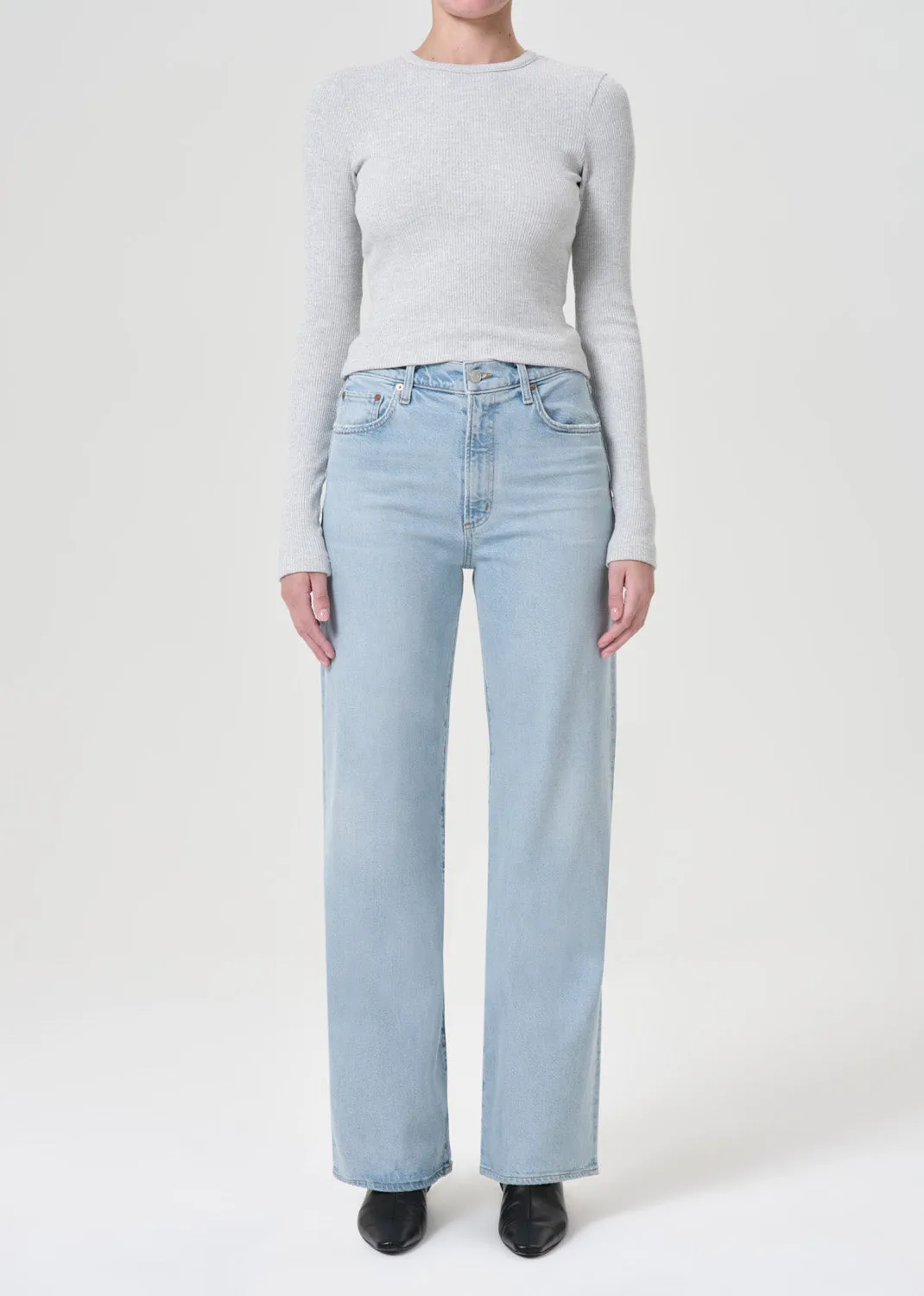 Harper Straight Jean (Stretch) in Trouble sold by Agolde