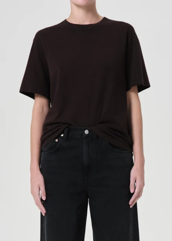 Jay T Shirt in Infusion made by Agolde