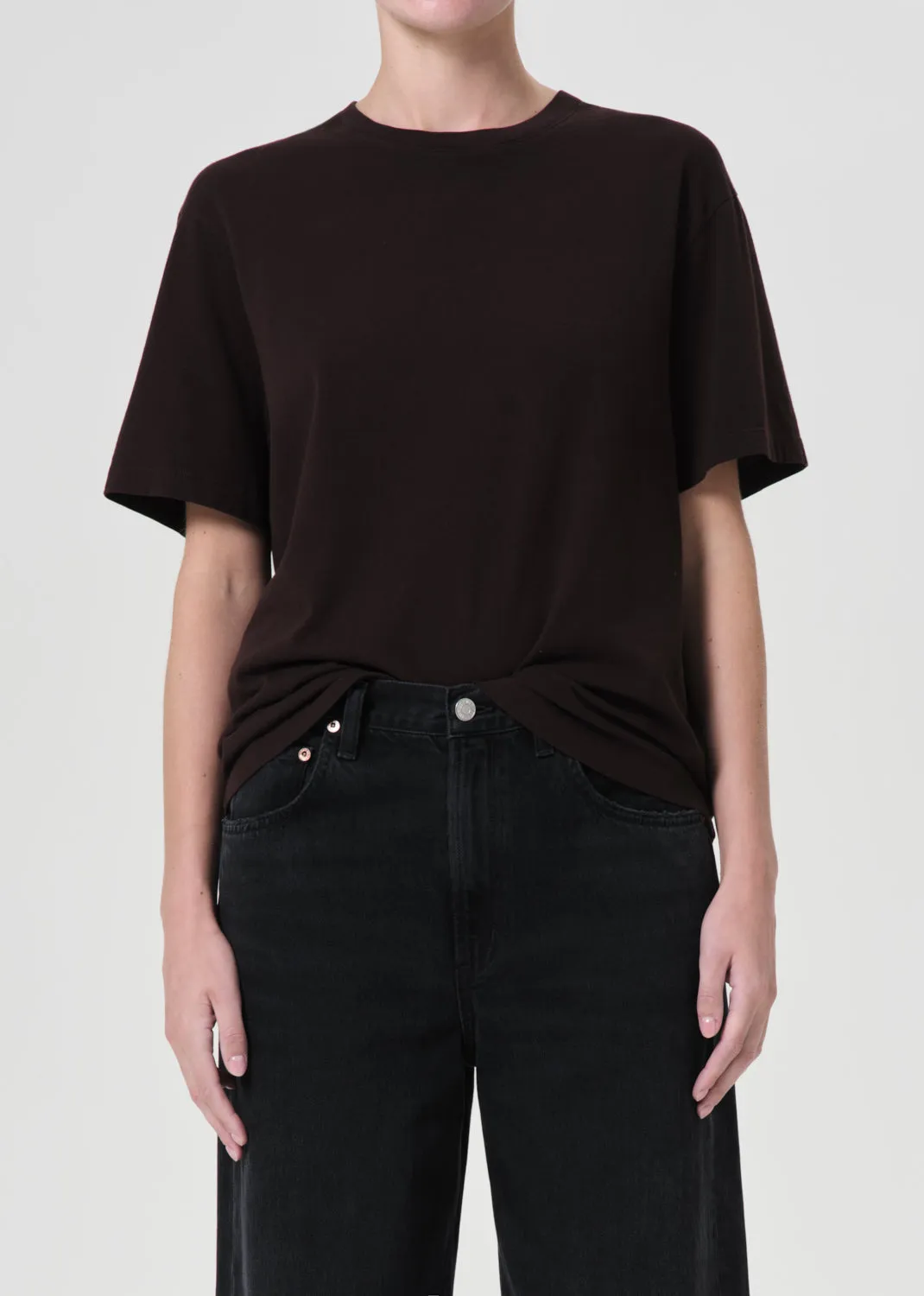 Jay T Shirt in Infusion sold by Agolde