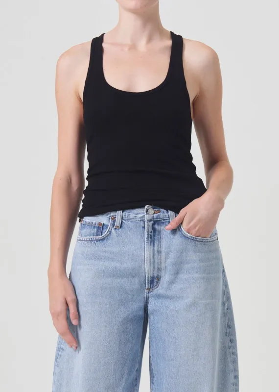 Bianca Tank in Black sold by Agolde