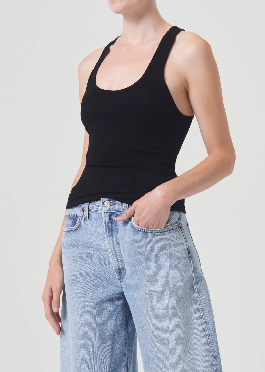 Bianca Tank in Black sold by Agolde product image thumbnail 5