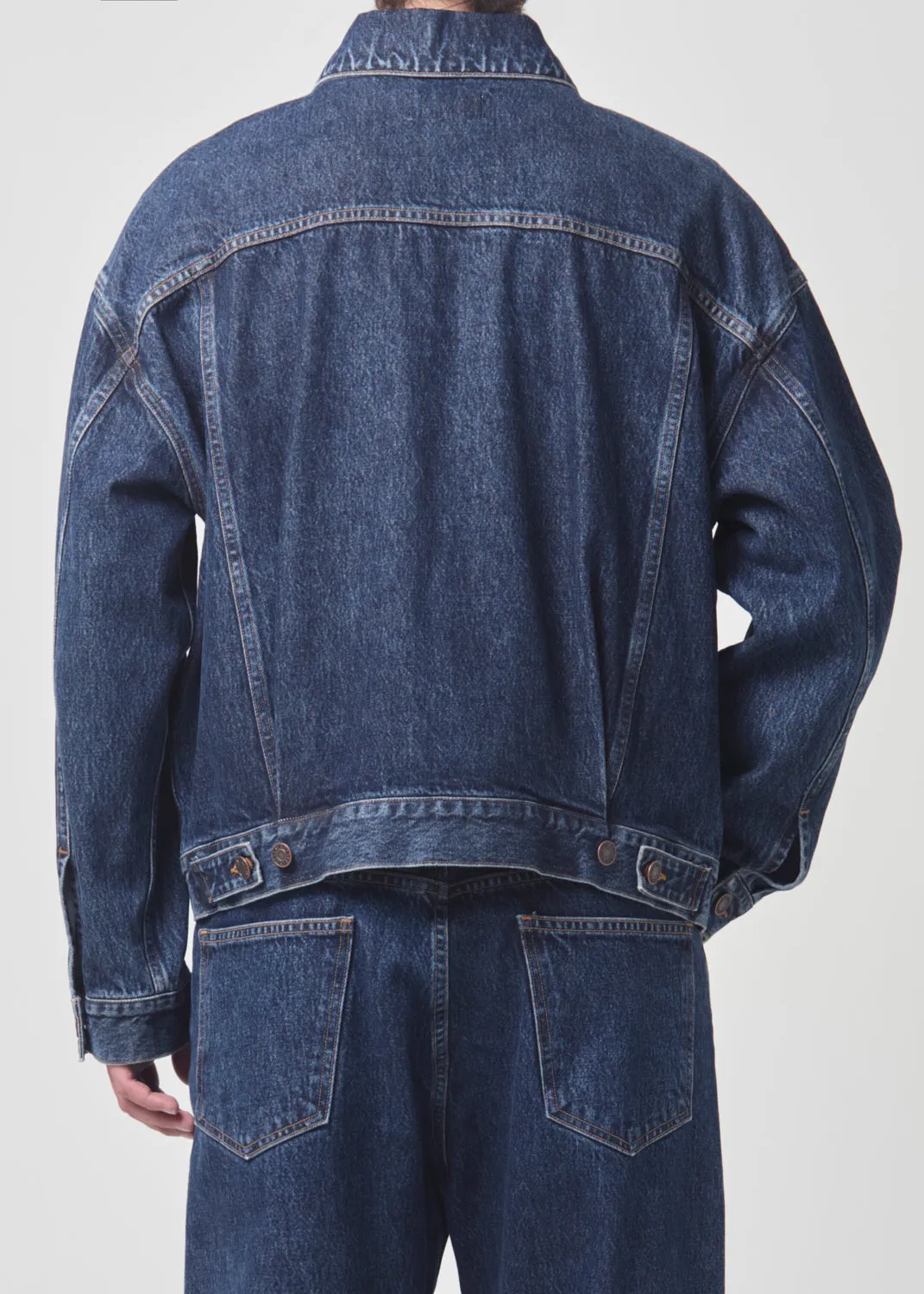 Stefano Jean Jacket in Pendulum sold by Agolde product image thumbnail 3