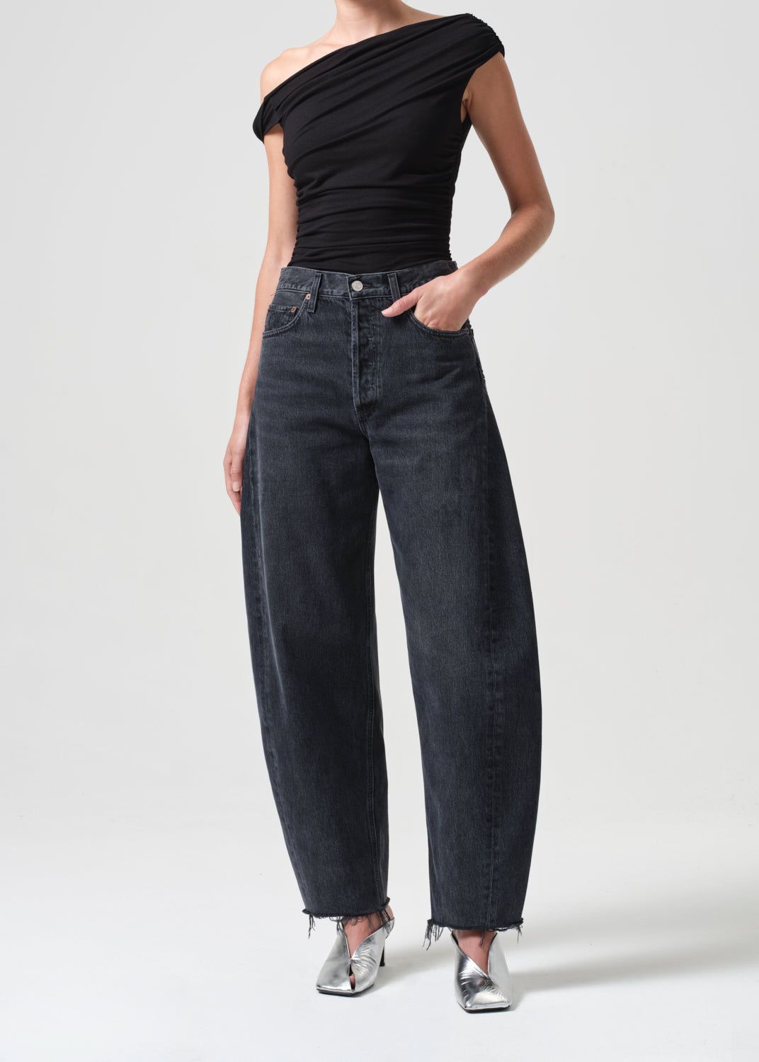 Hilma Bodysuit in Black sold by Agolde