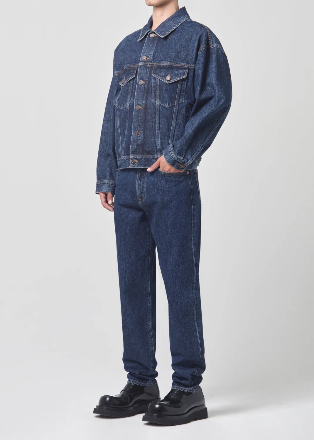 Stefano Jean Jacket in Pendulum sold by Agolde product image thumbnail 4