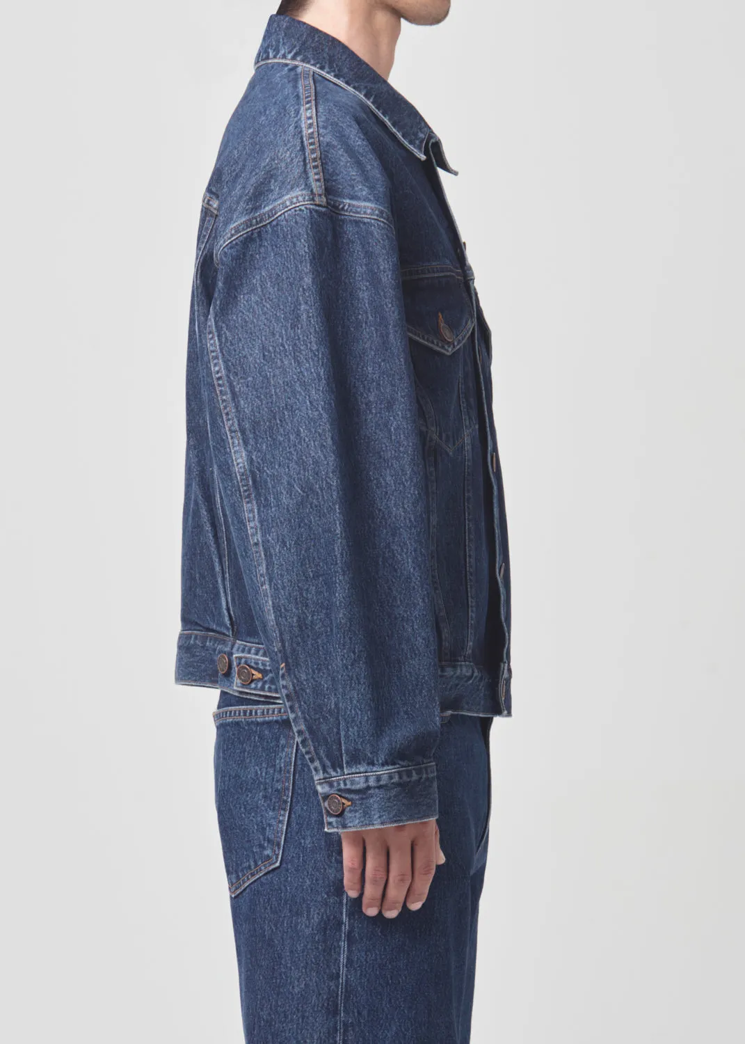 Stefano Jean Jacket in Pendulum sold by Agolde product image thumbnail 2
