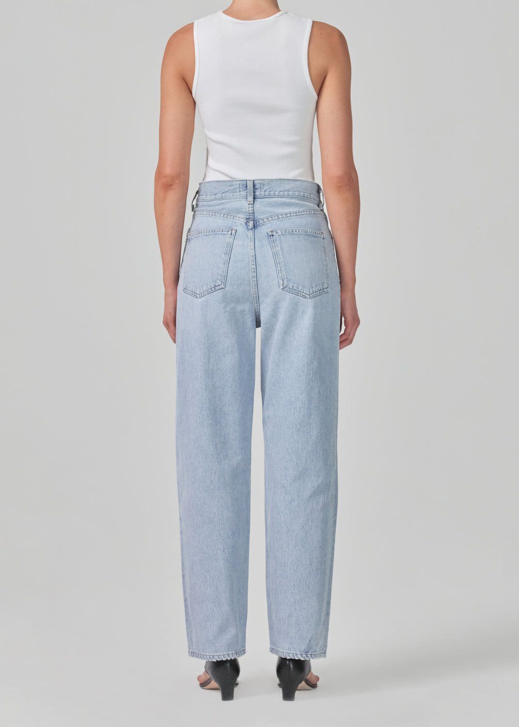 Fold Waistband High Rise Tapered Jean in Sideline sold by Agolde product image thumbnail 2