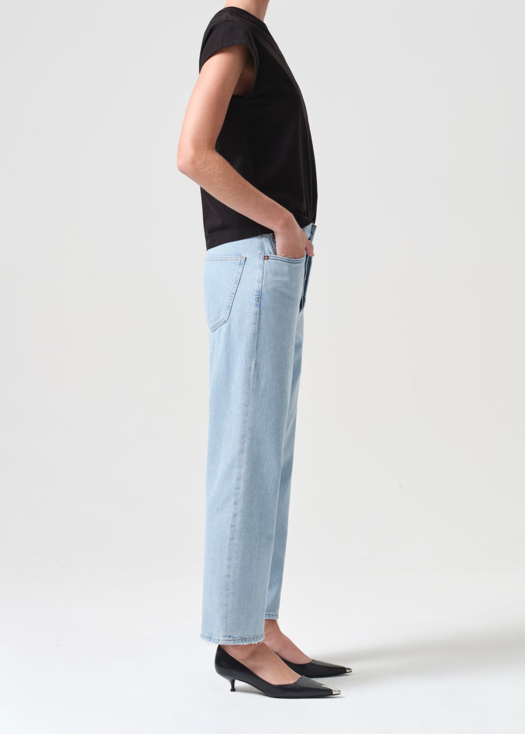 90's Crop Mid Rise Straight in Pivot sold by Agolde product image thumbnail 3