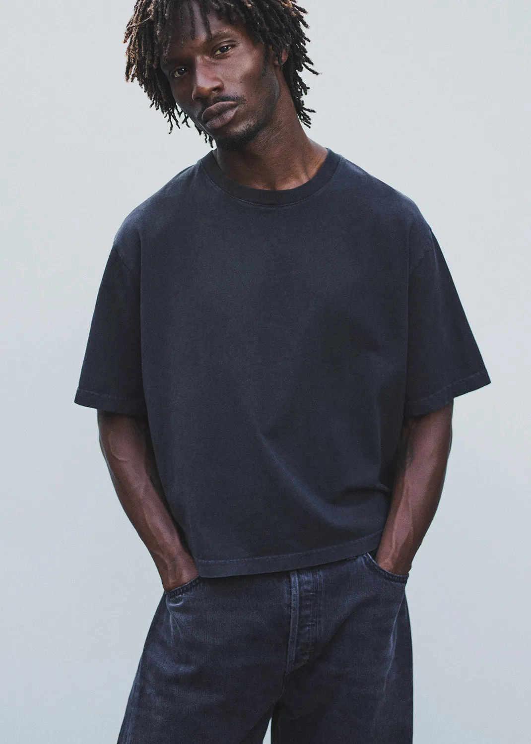 Marr Tee in Black sold by Agolde