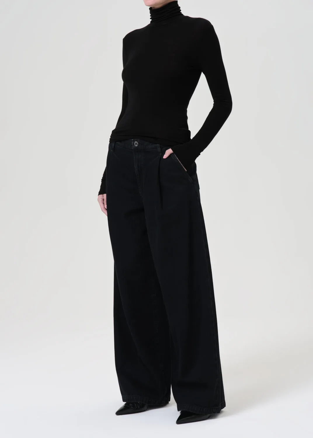 Pascale Turtleneck in Black sold by Agolde product image thumbnail 5