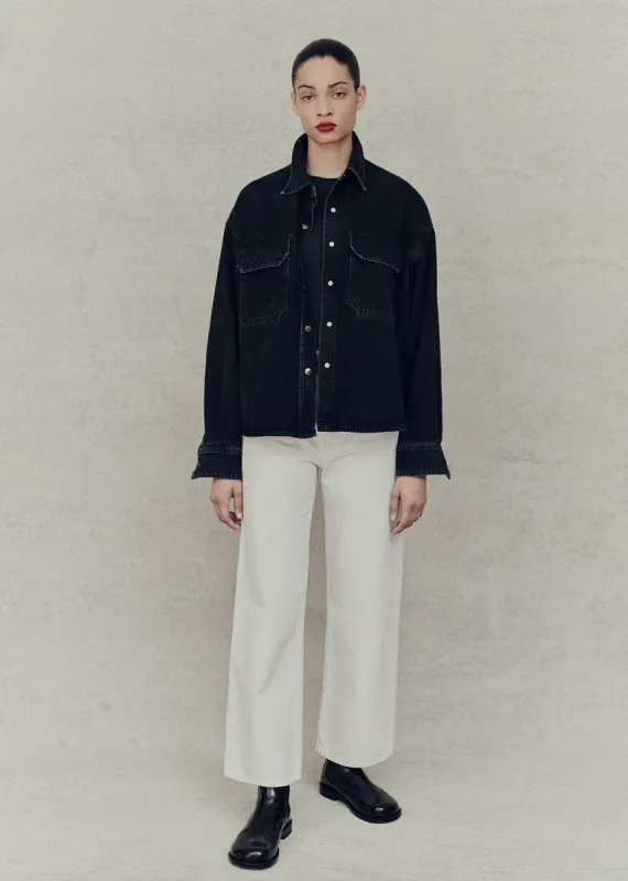 Gwen Slice Shirt in Intense sold by Agolde