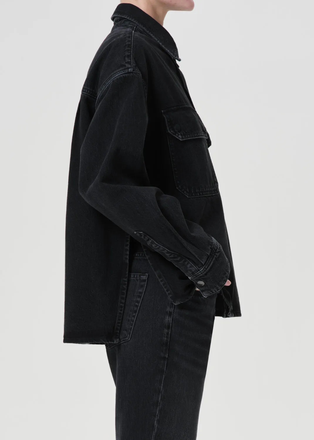 Gwen Slice Shirt in Intense sold by Agolde product image thumbnail 4