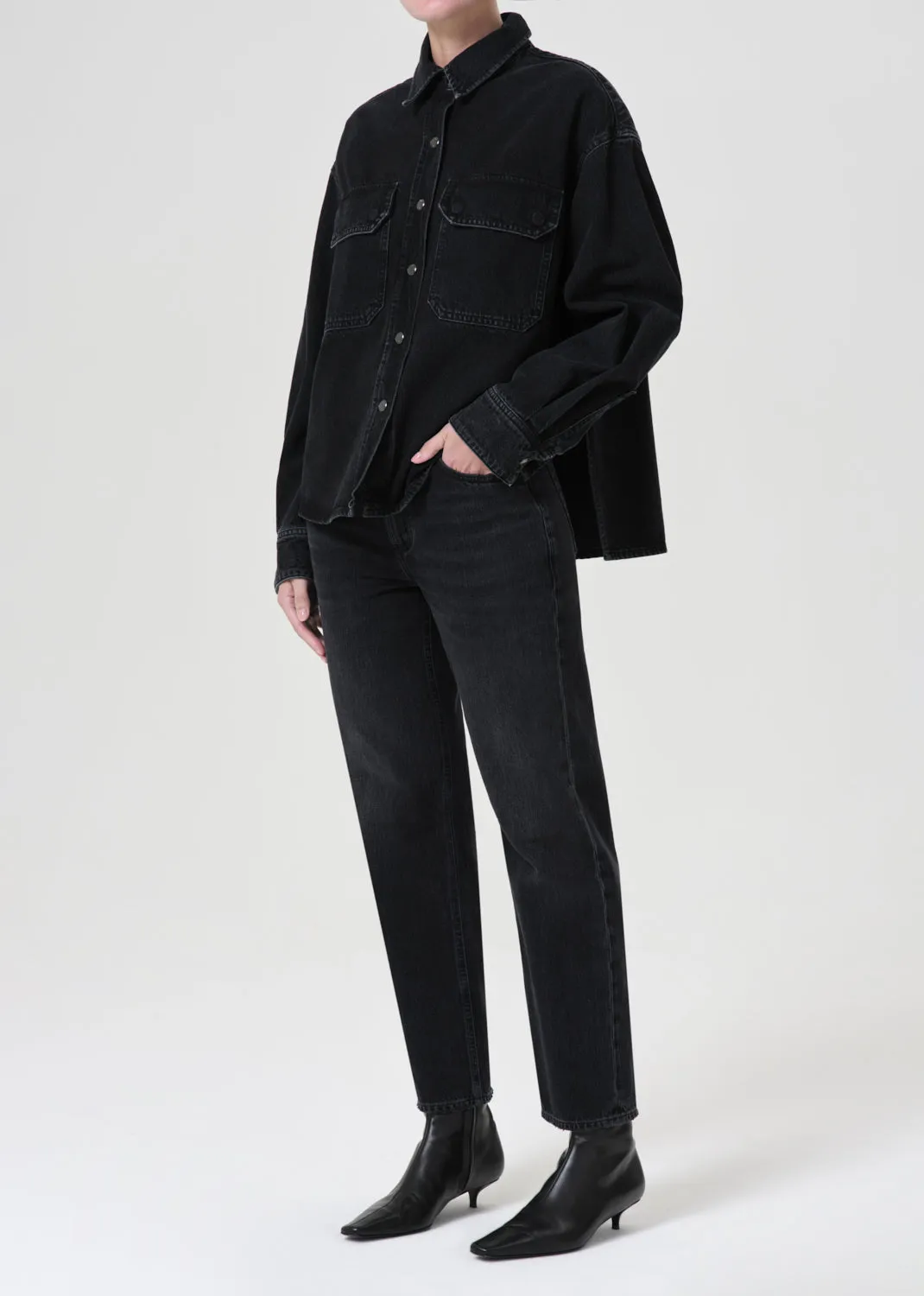 Gwen Slice Shirt in Intense sold by Agolde product image thumbnail 2