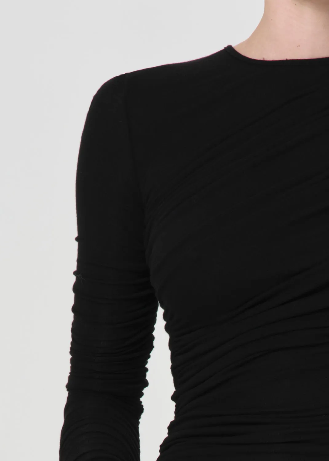 Tania Twist Tee in Black sold by Agolde product image thumbnail 5